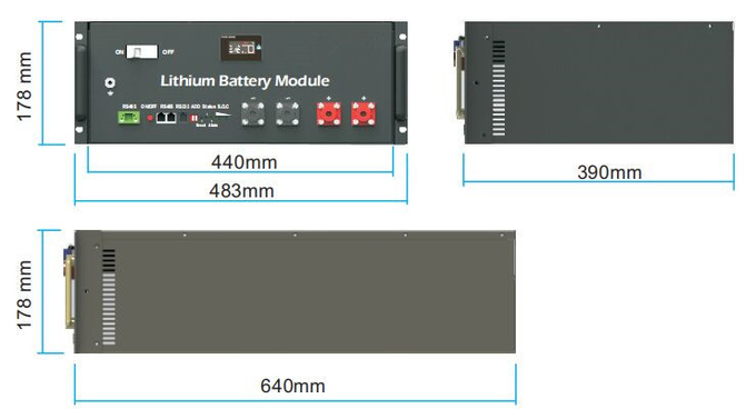Lifepo4 batería negra 24v 100ah Li Ion Rechargeable Battery Pack 0