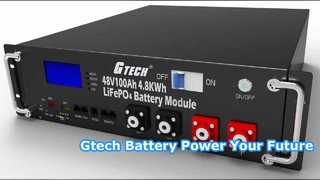 Almacenamiento de energía de batería de litio Gtech LR 51.2V 100Ah