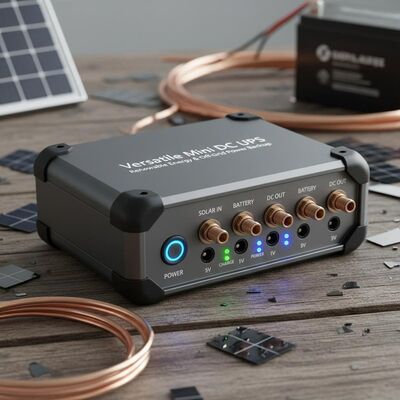 Versatile Mini DC UPS designed for renewable energy systems and off grid applications offering dependable power backup