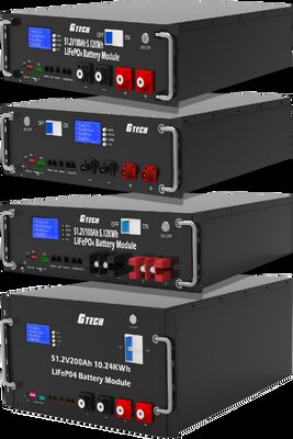 Batería LiFePO4 51.2V 200Ah 10KWH Batería de almacenamiento de energía montada en el bastidor para UPS