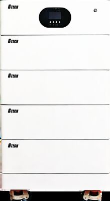 Batería G TECH Apilable LiFePO4 de 20.48KWH con 6000 Ciclos de Vida para Almacenamiento de Energía Solar