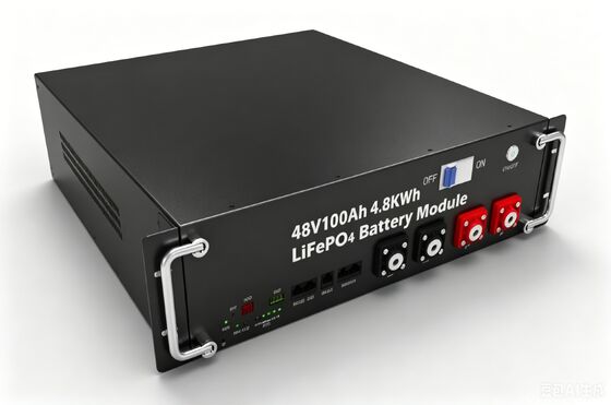 La batería LiFePO4 48V 100Ah 4.8KWH montó la batería de almacenamiento de energía para la central eléctrica de UPS