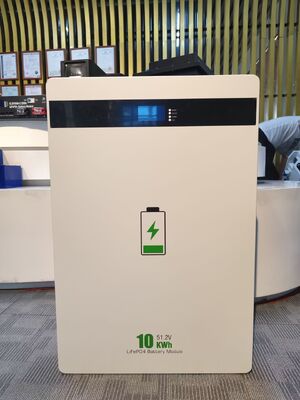 Batería de litio LiFePO4 de 51,2 V y 200 Ah y 10 kWh para montaje en pared, residencial, fuera de red, almacenamiento de energía solar para el hogar con BMS