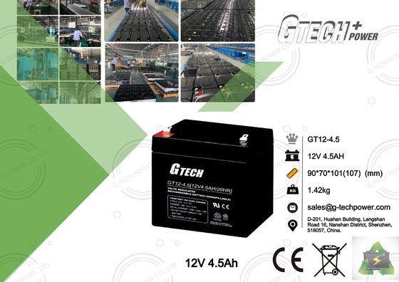 Batería de plomo sellada regulada válvula 12v 4.5ah para el sistema de alarma