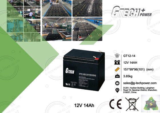 La batería de plomo sellada sin necesidad de mantenimiento 12v 14ah para sube el sistema